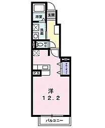 グラツィオーソ ワンルームの間取図画像