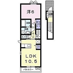 プレシス3 1LDKの間取図画像