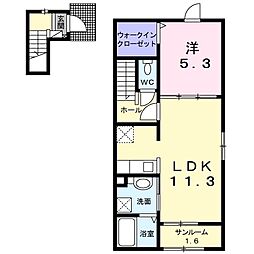 J-シャモニー スロープ I 1LDKの間取図画像