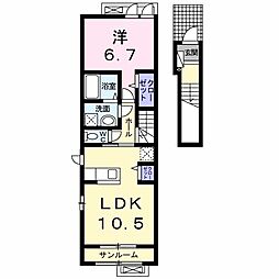グランコリーヌ 1LDKの間取図画像