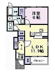 間取図画像 1LDK