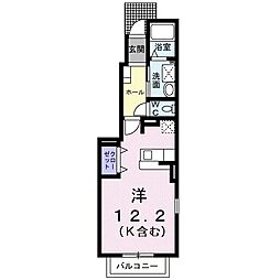 アルテミス3 ワンルームの間取図画像