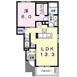 間取図画像 1LDK