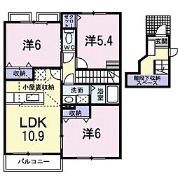 シャン・ド・フルール 3LDKの間取図画像