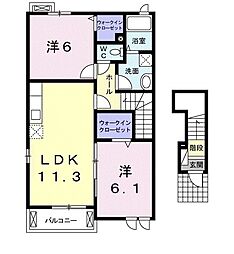 間取図画像 2LDK