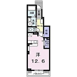 メゾンアルモニー ワンルームの間取図画像