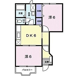 間取図画像 2DK