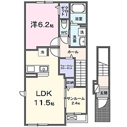コンフォート 70 1LDKの間取図画像