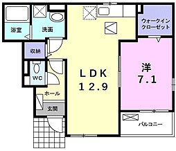 ホープストーン2 1LDKの間取図画像
