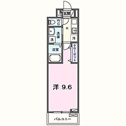 メゾン・ド・晴 1Kの間取図画像