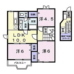 カサ・ブランカD 3LDKの間取図画像