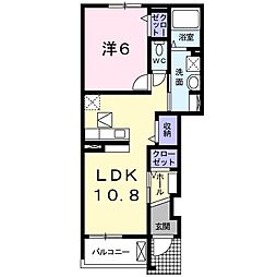 グレースＴＯＫＩ 1階1LDKの間取り
