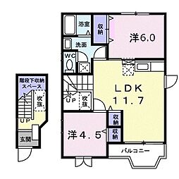 間取図画像 2LDK