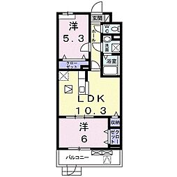 プリムローズ3 2LDKの間取図画像
