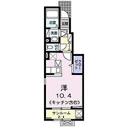 エム・ケイ・ワン ワンルームの間取図画像