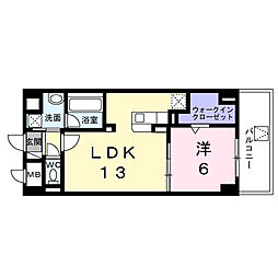 Ｙ’ｓ　ＳＴＡＴＥ　天王台 502 5階1LDKの間取り