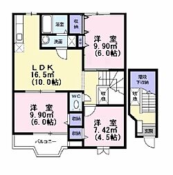 ブロードハーモニー 3LDKの間取図画像