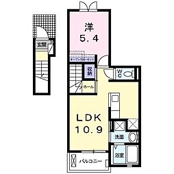 サニーヒルズ・K1 1LDKの間取図画像