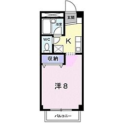 間取図画像 1K