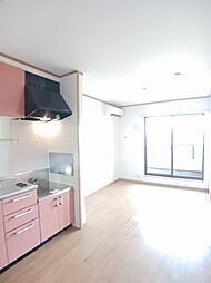 ヴィラ・ユニゾンＣ 202 2階2DKのリビング/ダイニング