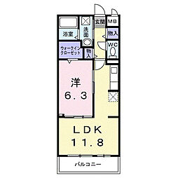 間取図画像 1LDK
