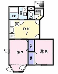 間取図画像 2DK