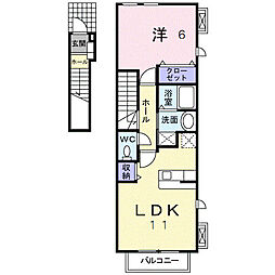 間取図画像 1LDK