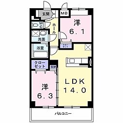 間取図画像 2LDK