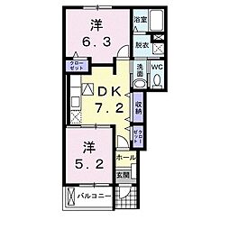 間取図画像 2DK