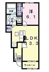 グラン・アーブルVIII 1LDKの間取図画像