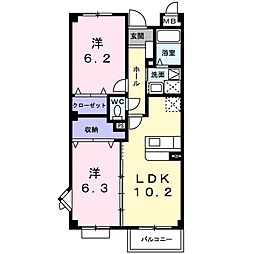 間取図画像 2LDK