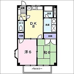 間取図画像 2DK