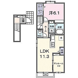 間取図画像 1LDK