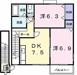 間取図画像 2DK