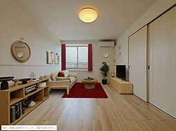 （仮称）北矢野目アパート 202 2階1LDKのリビング/ダイニング