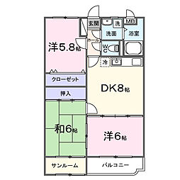 間取図画像 3DK