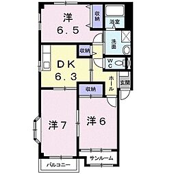 間取図画像 3DK