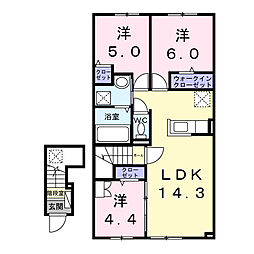 間取図画像 3LDK