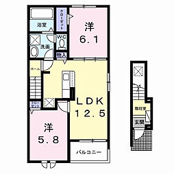 間取図画像 2LDK