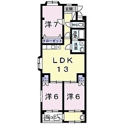 間取図画像 3LDK