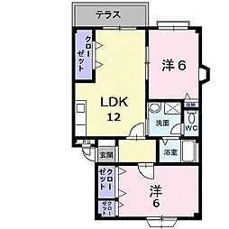 間取図画像 2LDK