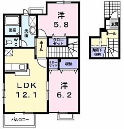 間取図画像 2LDK
