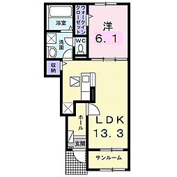 間取図画像 1LDK