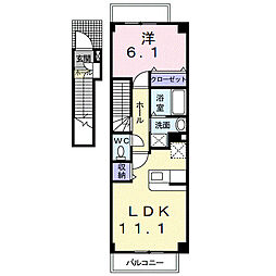 間取図画像 1LDK