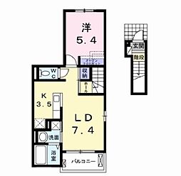 間取図画像 1LDK