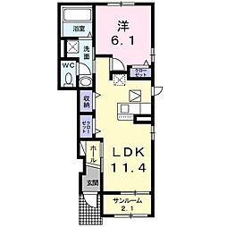 間取図画像 1LDK
