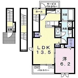 ファインコート 1LDKの間取図画像