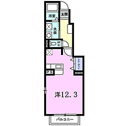 グレースヴィル ワンルームの間取図画像
