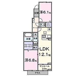 間取図画像 2LDK