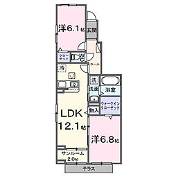 間取図画像 2LDK